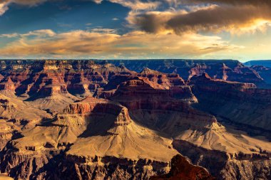 Grand Kanyon Milli Parkı, günbatımı, Arizona, ABD