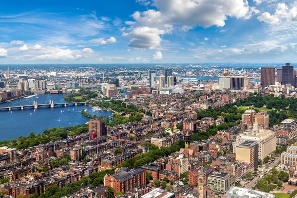Panoramatický Letecký Pohled Boston Massachusetts Usa — Stock fotografie