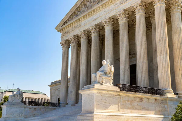 Suprema Corte Dos Estados Unidos Washington Dia Ensolarado Eua — Fotografia de Stock