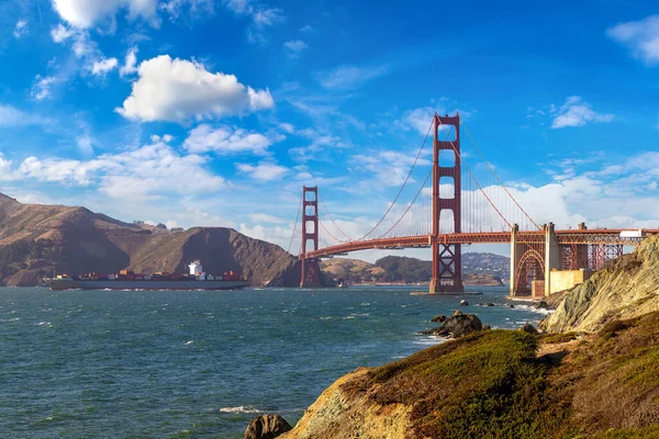 Golden Gate Bridge Partir Marshall Beach San Francisco Californie Usa — Photo