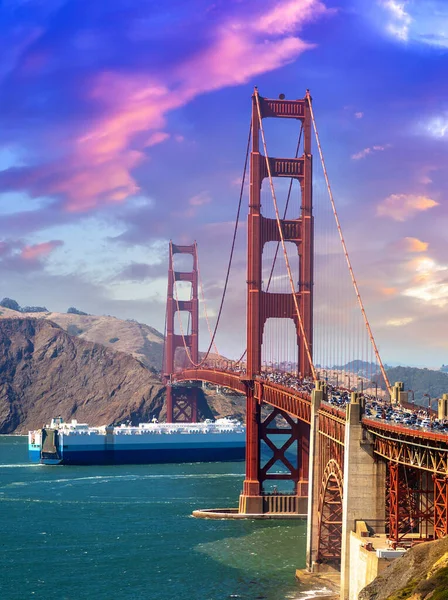 Vue Panoramique Golden Gate Bridge San Francisco Californie Usa — Photo