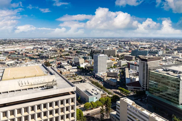 stock image Panoramic aerial view of Los Angeles, California, USA