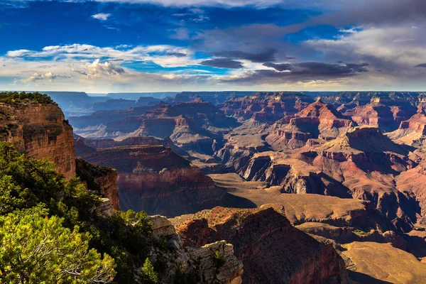 Grand Canyon National Park Amazing Dramatic Sunset Arizona Verenigde Staten — Stockfoto
