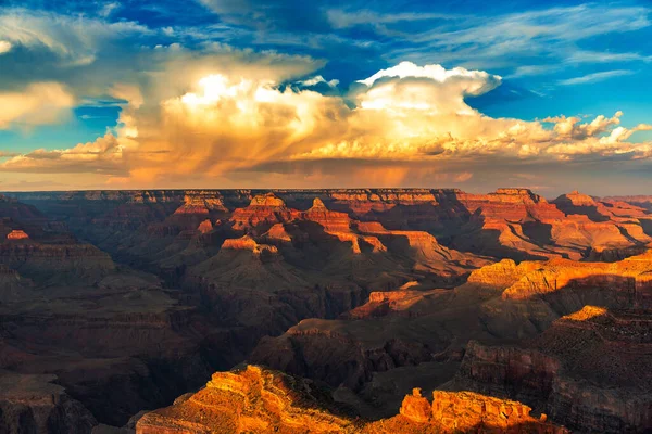 Grand Canyon National Park Powell Point Pôr Sol Arizona Eua — Fotografia de Stock
