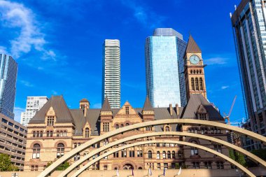 Toronto Eski Belediye Binası güneşli bir günde, Ontario, Kanada