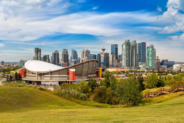 stock image Panoramic view of Calgary in a sunny day, Canada