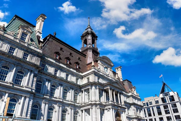Montreal City Hall Montreal Dia Ensolarado Quebec Canadá — Fotografia de Stock