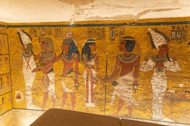 Krallar Vadisi 'nde Firavun Tutankamon' un Mezarı, Luxor, Mısır