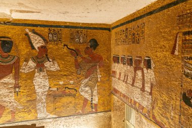 Krallar Vadisi 'nde Firavun Tutankamon' un Mezarı, Luxor, Mısır