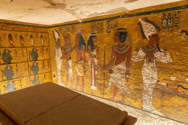 Krallar Vadisi 'nde Firavun Tutankamon' un Mezarı, Luxor, Mısır