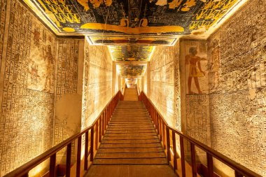 Krallar Vadisi, Luxor, Mısır 'da Firavun mezarı V. Ramses ve VI.