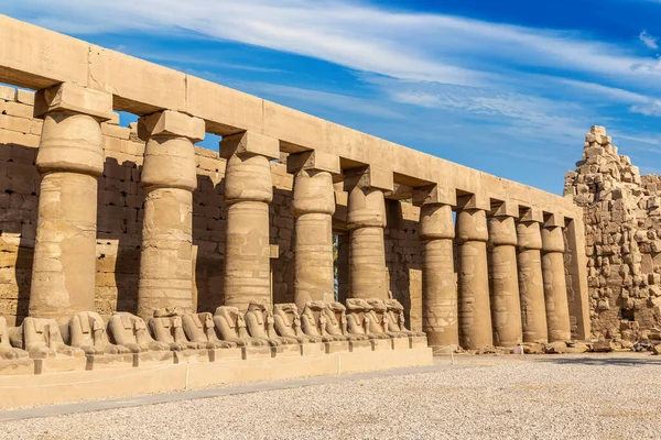 Karnak Temple Sunny Day Luxor Egypt — Foto Stock