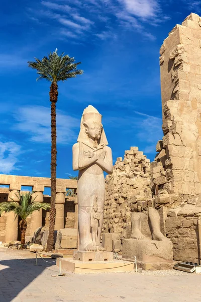 Karnak Temple Sunny Day Luxor Egypt — Stock Photo, Image