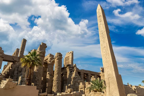 Chrám Karnaka Slunečného Dne Luxor Egypt — Stock fotografie
