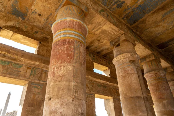 Karnak Tempel Solig Dag Luxor Egypten — Stockfoto