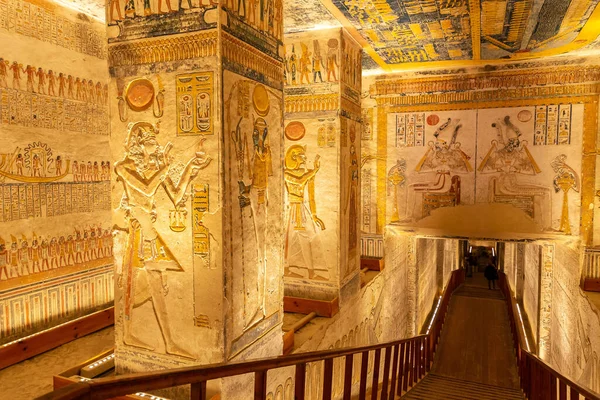 Tomb Pharaohs Rameses Valley Kings Luxor Egypt — Stock Photo, Image