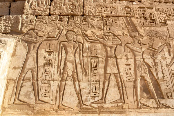 Medinet Habu Temple Luxor Valley King Egypt — Fotografia de Stock