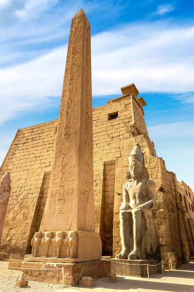 Temple Louxor Par Une Journée Ensoleillée Louxor Egypte — Photo