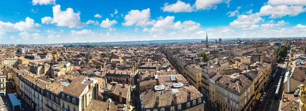 Vista Aerea Panoramica Bordeaux Una Bella Giornata Estiva Francia — Foto Stock