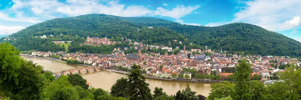 Vista Aerea Panoramica Heidelberg Una Bella Giornata Estiva Germania — Foto Stock