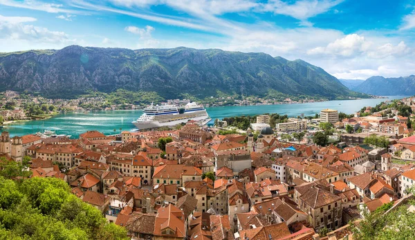 Panorama Miasta Kotor Piękny Letni Dzień Czarnogóra — Zdjęcie stockowe