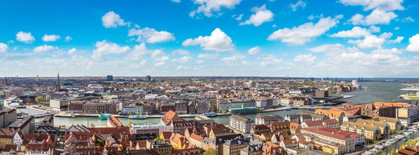 Kopenhag Danimarka Nın Güneşli Bir Günde Hava Manzarası — Stok fotoğraf