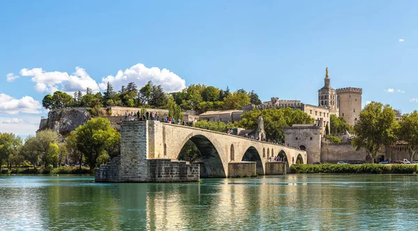 Most Benezeta Awinionie Piękny Letni Dzień Francja — Zdjęcie stockowe