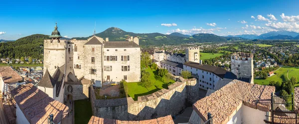 Salzburg Festung Hohensalzburg Österreich Einem Schönen Sommertag — Stockfoto