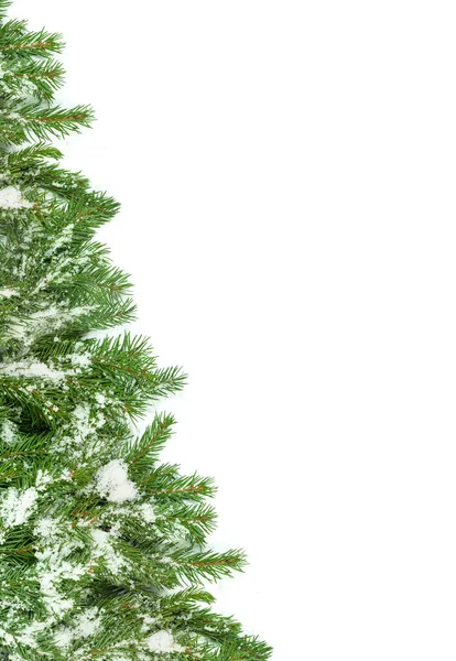 Різдвяний Фон Снігом Ізольовані Білому — стокове фото