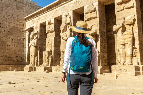 stock image Medinet Habu temple in Luxor, Valley of King, Egypt