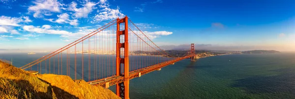 Panorama Mostu Golden Gate San Francisco Kalifornia Usa — Zdjęcie stockowe
