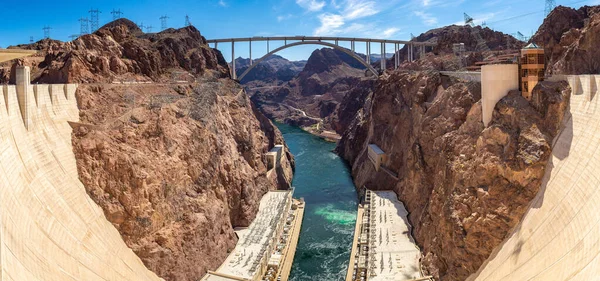 Panorama Mike Callaghanpat Tillman Memorial Bridge Colorado River Nevada Arizona — Stockfoto