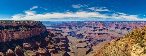 Πανόραμα Του Grand Canyon National Park Μια Ηλιόλουστη Μέρα Αριζόνα — Φωτογραφία Αρχείου