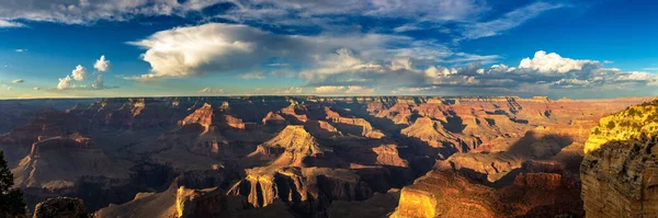 Panorama Parc National Grand Canyon Powell Point Coucher Soleil Arizona — Photo