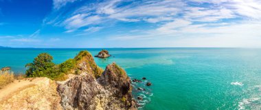 Koh Lanta Yai adasındaki Mu Ko Lanta Milli Parkı Panoraması, Krabi, Tayland