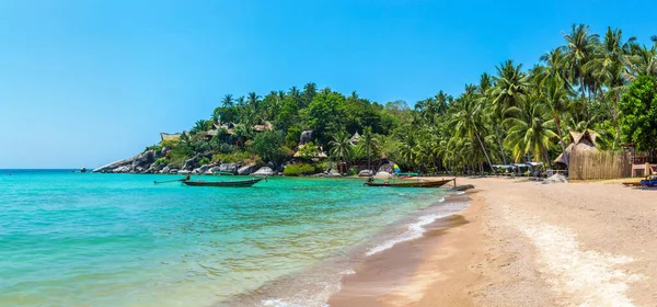 Panorama Sairee Beach Isla Koh Tao Tailandia — Foto de Stock