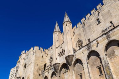 Avignon Papalık Sarayı bir güzel yaz günü, Fransa