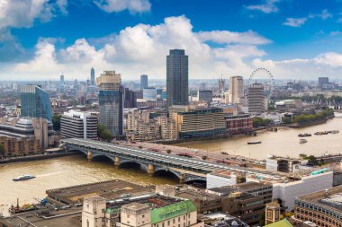 Hava panoramik Londra bir güzel yaz gün, İngiltere, Amerika Birleşik Devletleri