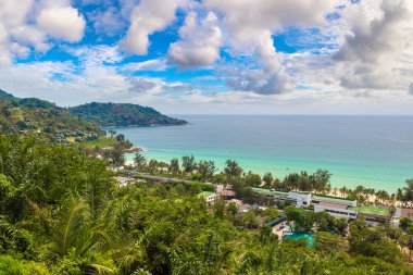 Tayland 'da bir yaz günü Phuket' in panoramik manzarası