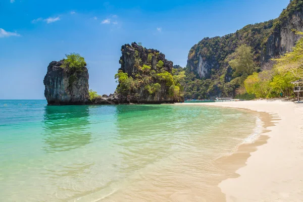 Spiaggia Tropicale Sull Isola Koh Hong Krabi Thailandia — Foto Stock