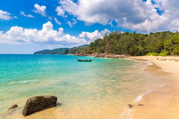 Playa Plátano Isla Phuket Tailandia Día Soleado — Foto de Stock
