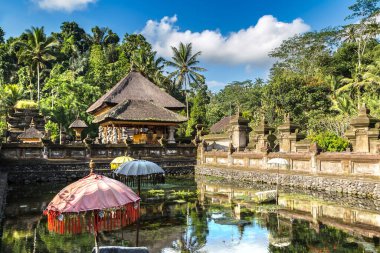 Endonezya, Bali 'deki Pura Tirta Boş Tapınağı' nda kutsal su