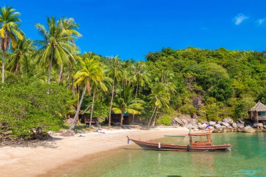 Tayland 'ın Koh Tao adasındaki Sai Nuan plajı.