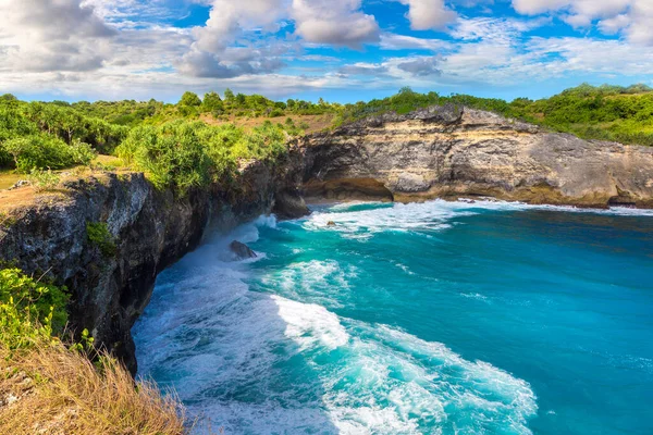 Insel Nusa Penida Einem Sonnigen Tag Bali Indonesien — Stockfoto