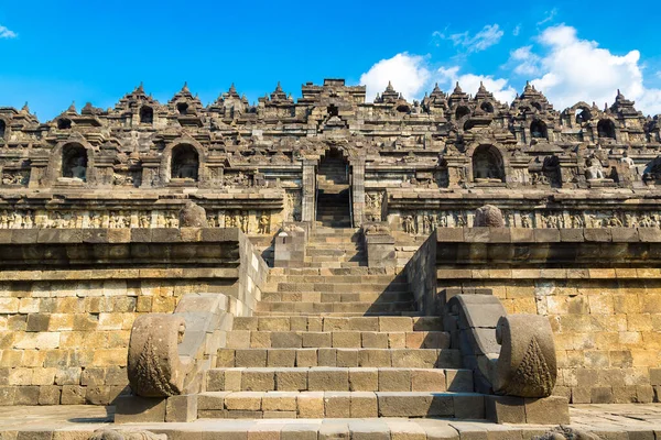 Temple Buddiste Borobudur Près Ville Yogyakarta Java Central Indonésie — Photo