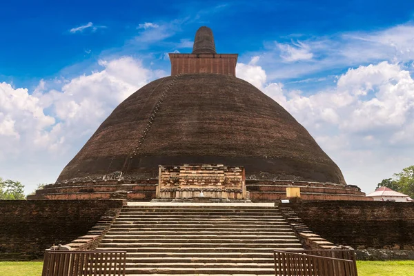 Stupa Jethawanaramaya Sri Lanka Dans Une Journée Été — Photo