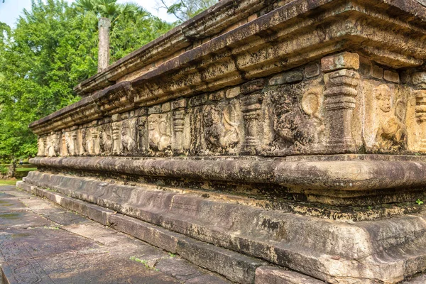 Ruínas Palácio Rei Nishshanka Malla Nissanka Malla Museu Arqueológico Polonnaruwa — Fotografia de Stock