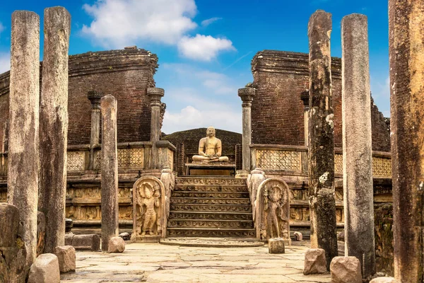 Ruínas Vatadage Museu Arqueológico Polonnaruwa Sri Lanka — Fotografia de Stock