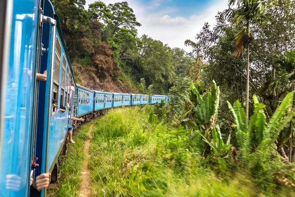 Train Nuwara Eliya Sri Lanka Une Journée Été — Photo