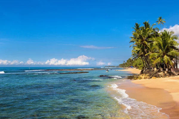 Praia Dia Ensolarado Sri Lanka — Fotografia de Stock